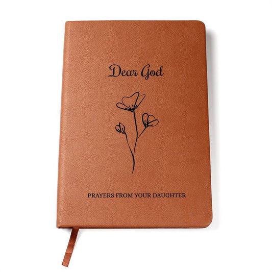 Dear God Prayer Journal for Her – Personalized Christian Prayer Notebook