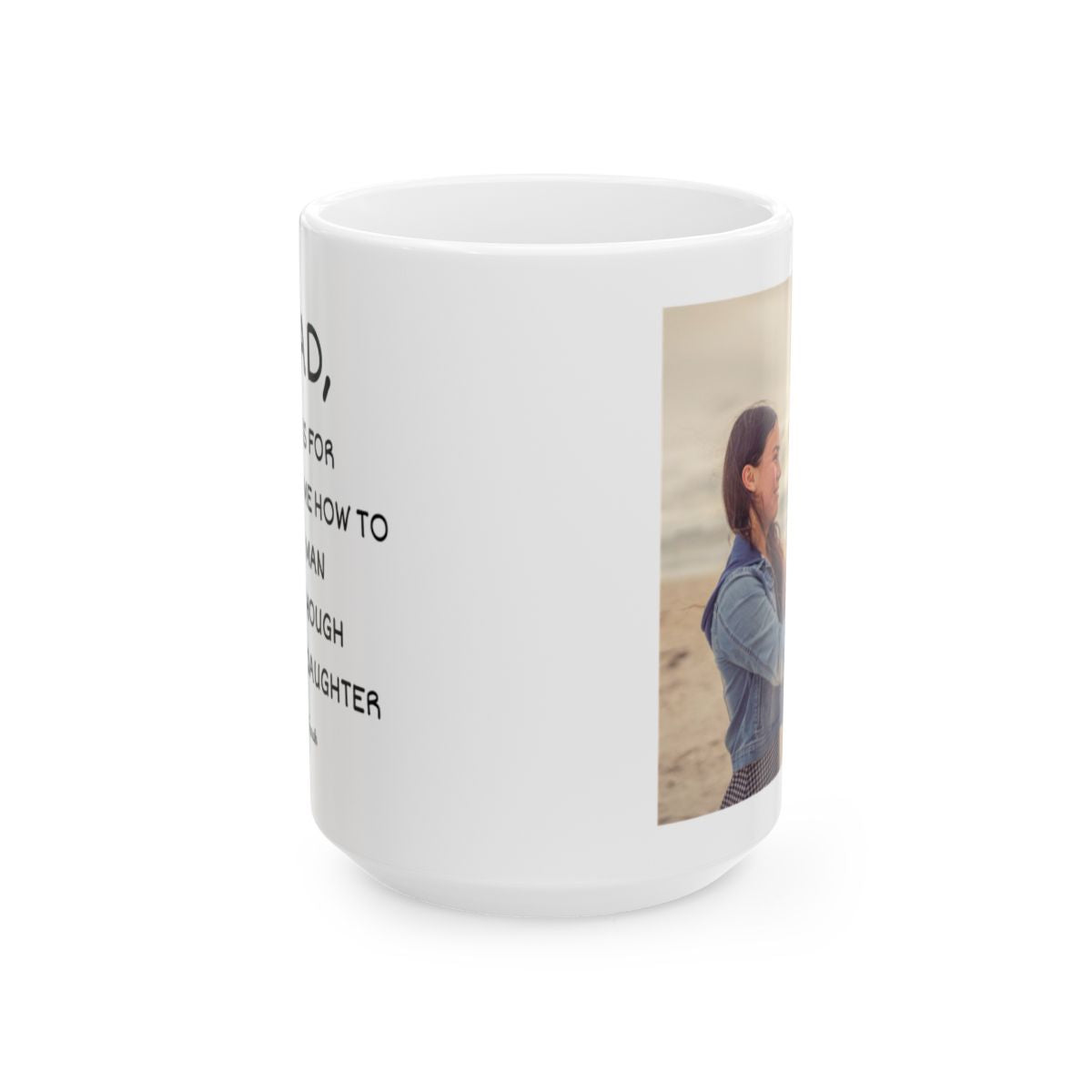 Personalized Photo Mug for Dad – Custom Father's Day Coffee Mug from Daughter