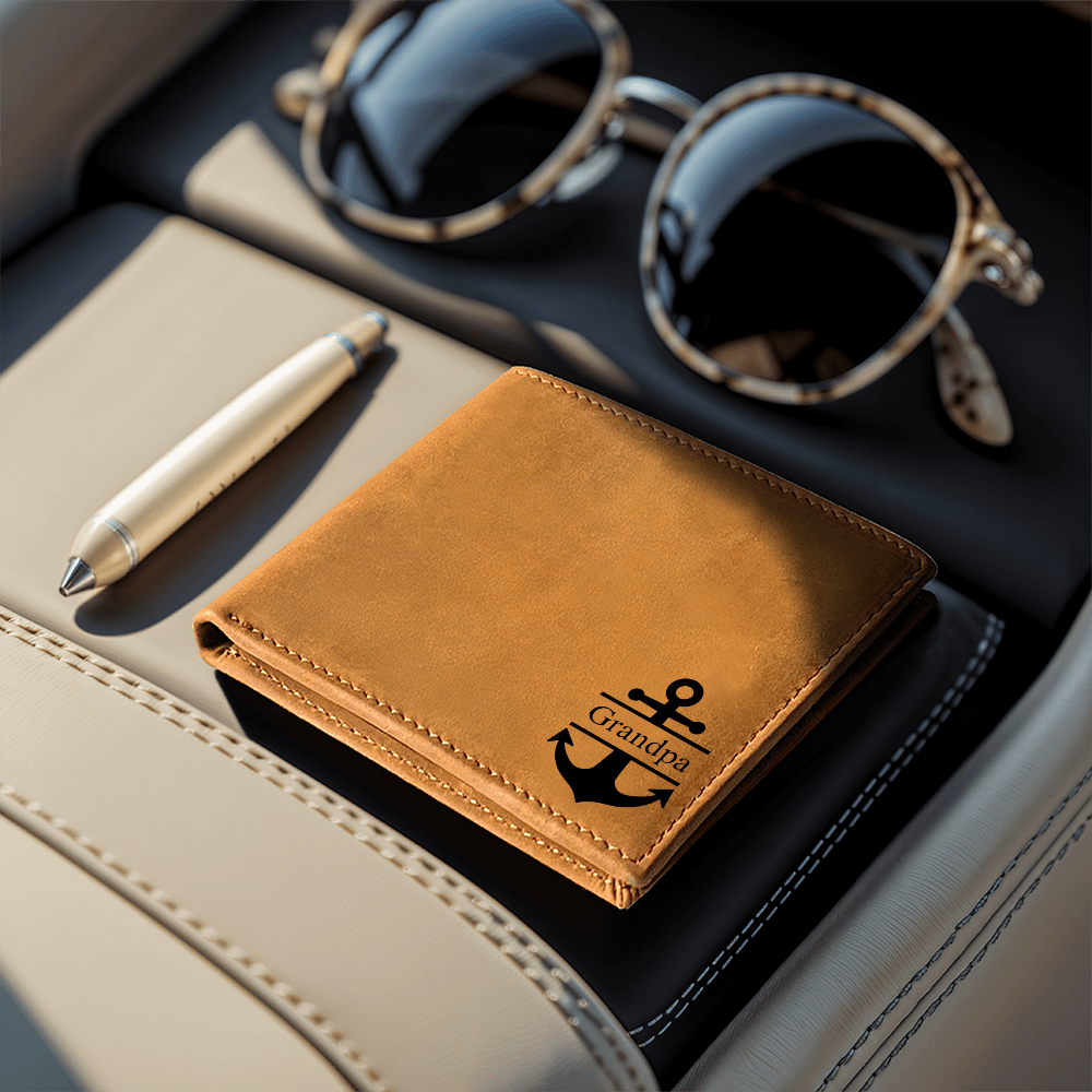 Personalized Leather Wallet – Custom Wallet Gift for Him