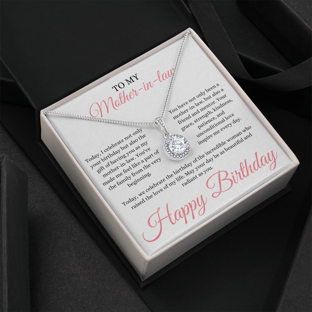 To My Mother-in-Law – Birthday Pendant Necklace