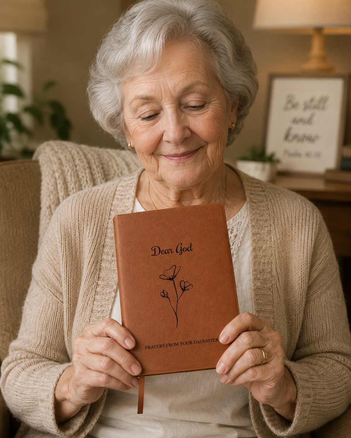 Dear God Prayer Journal for Her – Personalized Christian Prayer Notebook