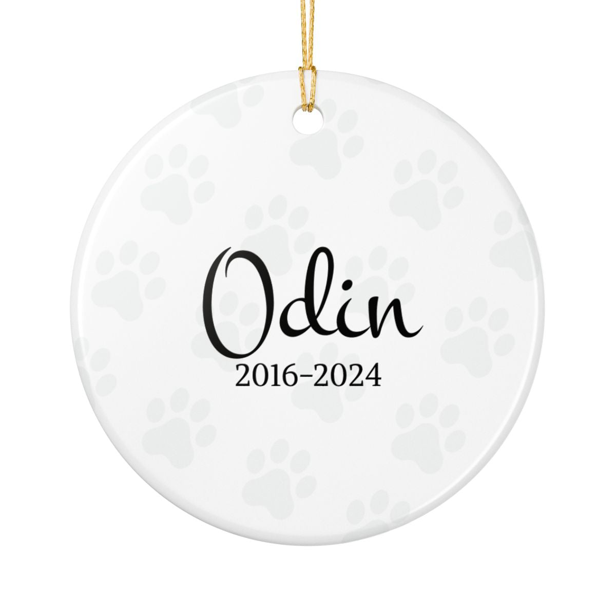 Personalized Dog Memorial Photo Ornament