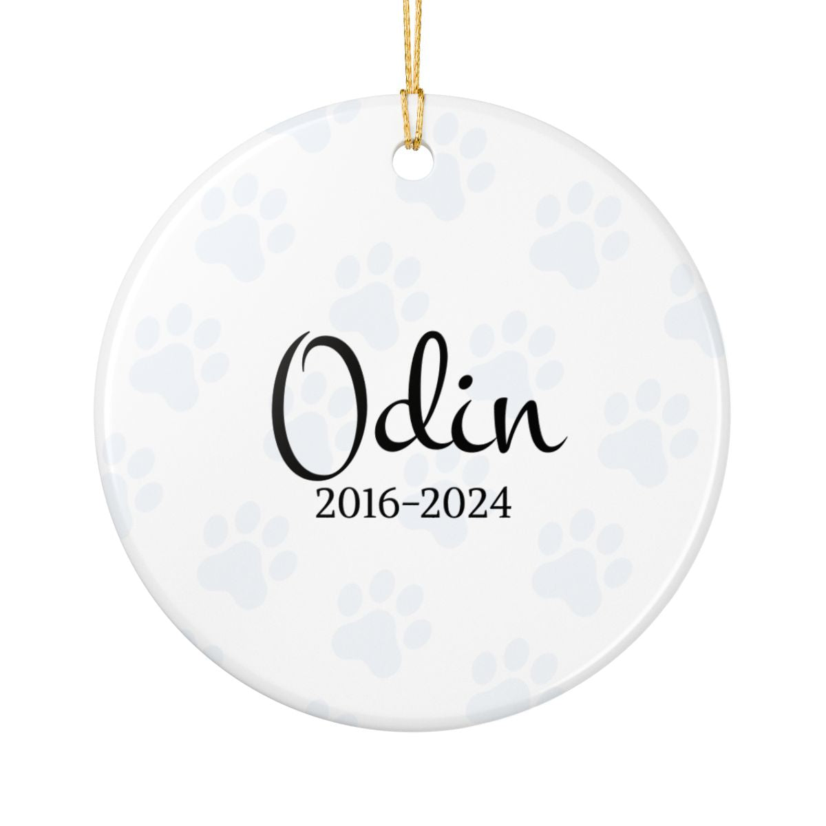 Personalized Dog Memorial Photo Ornament