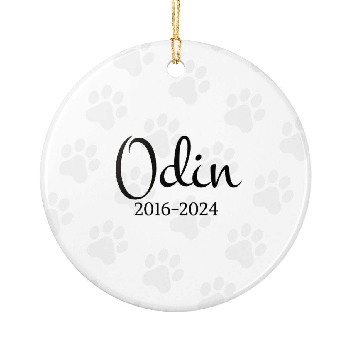 Personalized Dog Memorial Photo Ornament