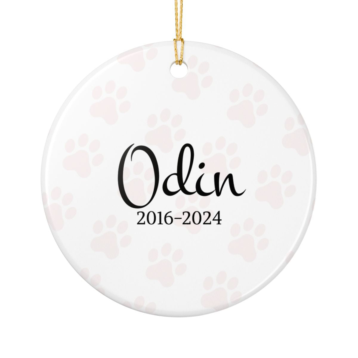Personalized Dog Memorial Photo Ornament