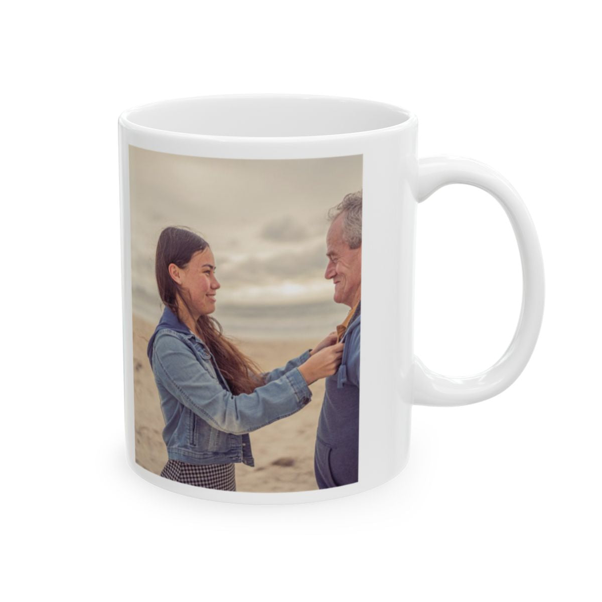 Personalized Photo Mug for Dad – Custom Father's Day Coffee Mug from Daughter