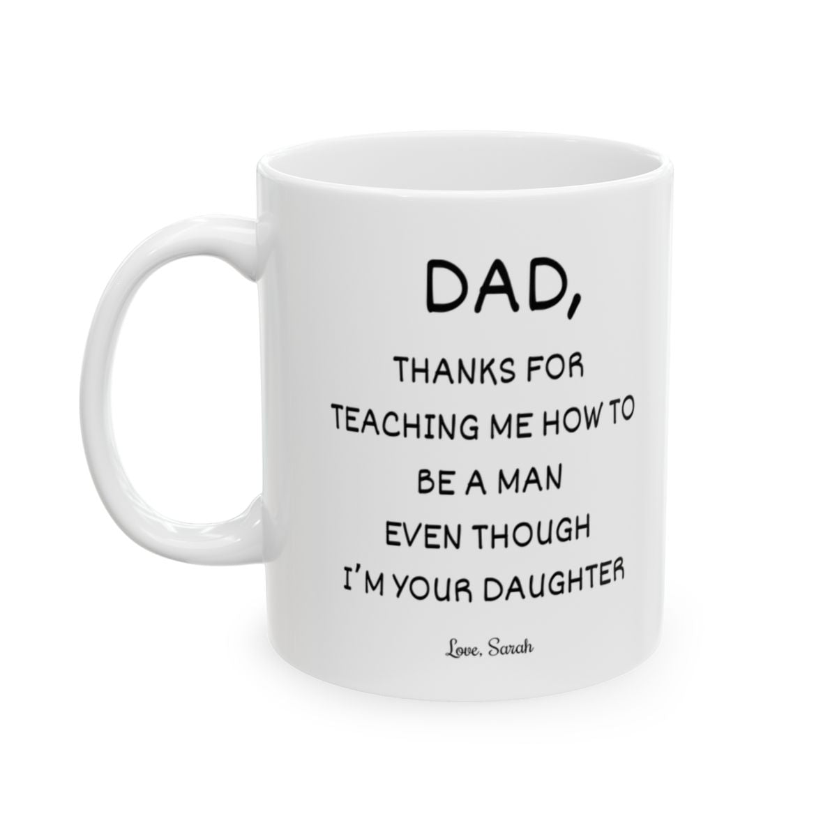 Personalized Photo Mug for Dad – Custom Father's Day Coffee Mug from Daughter