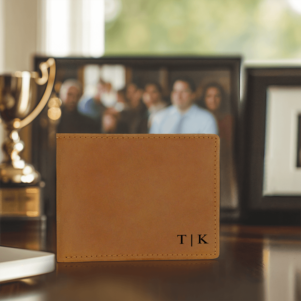 Personalized Leather Wallet – Custom Wallet Gift for Him