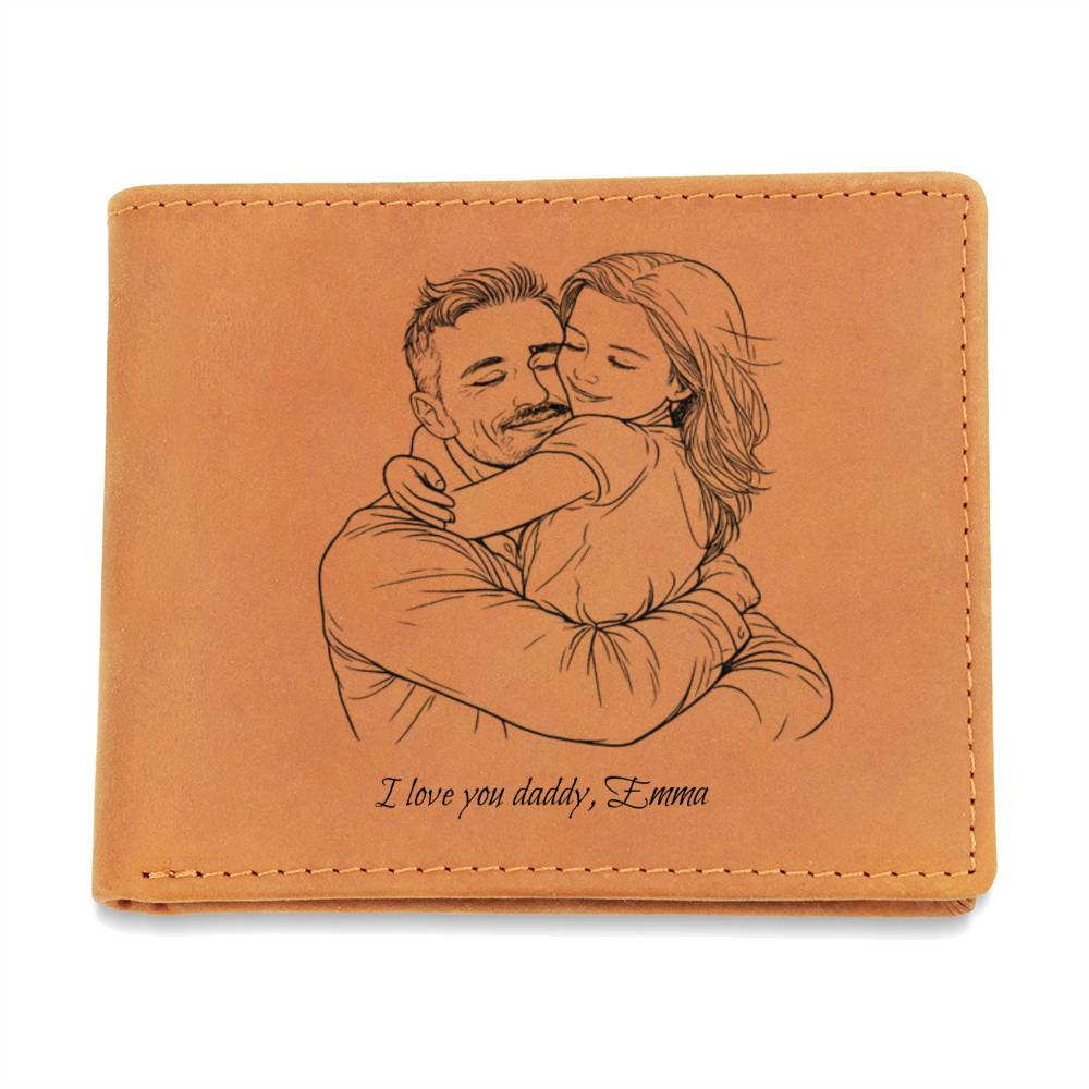 Personalized Leather Wallet – Custom Wallet Gift for Him