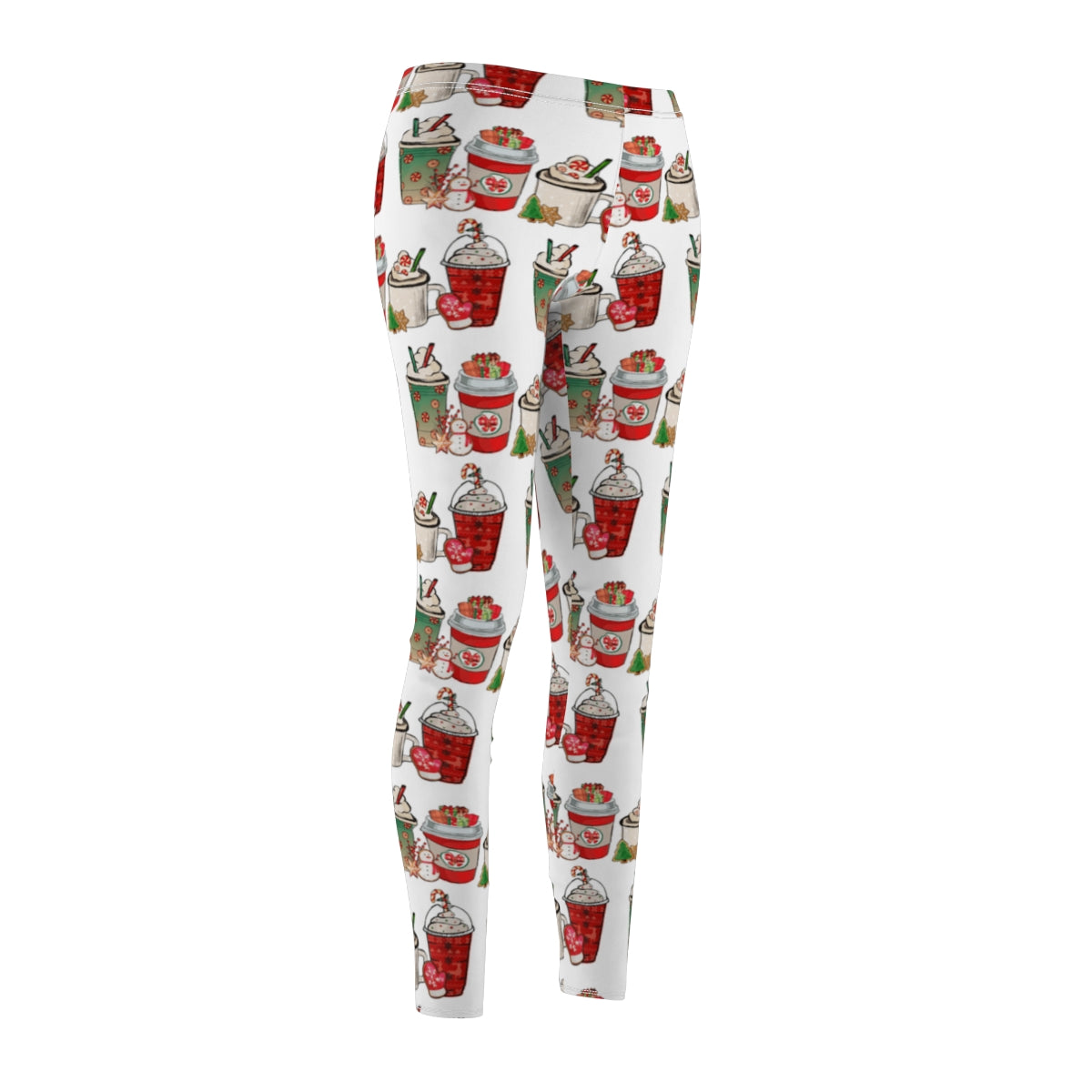Personalized Holiday Coffee Lover Leggings