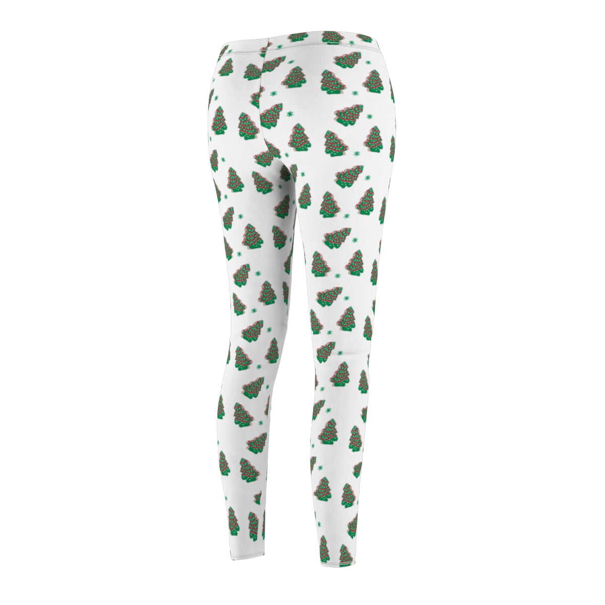 Green Christmas Tree Snack Cake Leggings